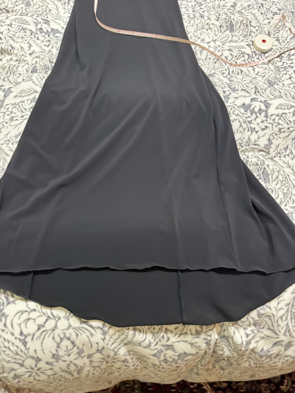Armani Collezioni Black Long-Sleeve Twist-Neck Maxi Dress size 8 - Picture 9 of 10